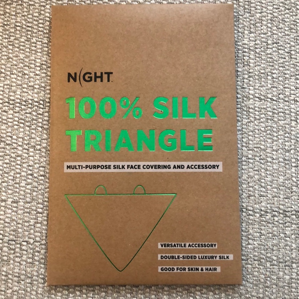 Discover Night 100% Silk Triangle scarf
